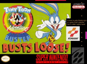 Tiny Toon Adventures - Buster Busts Loose! (USA) (Beta) box cover front